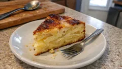 Gâteau-flan z jabłkami: ciasto jak flan, kremowe i pełne owoców