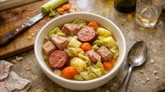 Potée auvergnate: francuski jednogarnkowy obiad z kapustą, wieprzowiną i kiełbasą