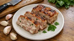 Pasztet czosnkowy z boczku – domowa terrina, która kroi się jak wędlina