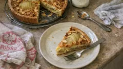 Tarta Bourdaloue z gruszkami – prosta francuska klasyka z kremem migdałowym