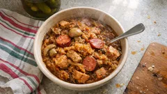 Bigos ze słoika w 10 minut: jak podkręcić smak kiełbasą, śliwką i majerankiem