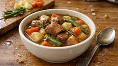 Mijoté z wieprzowiny z warzywami i piwem z wolnowaru – kruche mięso bez wysiłku