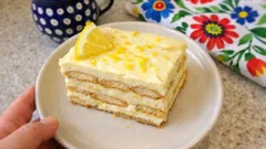 Cytrynowy deser bez pieczenia z biszkoptami i mlekiem skondensowanym – robi się sam