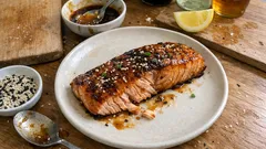 Marynata miso do łososia w 4 składnikach – szybka glazura do piekarnika i na grilla