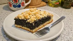 Czeski makowiec na drożdżach z waniliową kruszonką – puszysty i zawsze się udaje