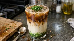 Kawa ze szczypiorkiem na lodzie: prosty przepis na nietypowe espresso z mlekiem