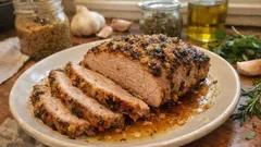 Schab pieczony „10-minutowy” – soczysta pieczeń bez otwierania piekarnika