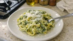 Kremowy sos ze szpinakiem i ricottą – gotowy w 15 minut do tagliatelle