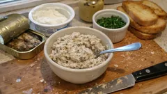Rillettes z sardynki w 5 minut – kremowa pasta na grzanki bez gotowania