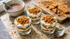Tiramisu ze speculoos bez kawy – kremowy deser w pucharkach, bez pieczenia