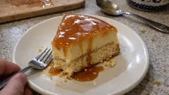 Biscoflan: flan waniliowy i biszkopt w jednym – warstwy robią się same