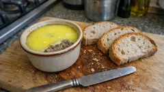 Pieczone smarowidło z wątróbki drobiowej – kremowe, z jabłkiem i czosnkiem