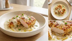 Kurczak w sosie śmietanowym z parmezanem – kremowy obiad z jednej patelni