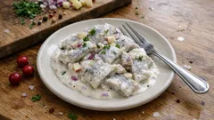 Śledzie w śmietanie chrzanowo‑pieprzowej – kremowy sos, który robi różnicę