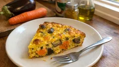 Wytrawne clafoutis z bakłażana i marchewki – z curry i mlekiem kokosowym, prosto z piekarnika