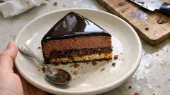 Royal chocolat (Trianon) z polewą lustrzaną – elegancki tort krok po kroku