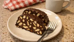 Tureckie ciasto mozaikowe bez pieczenia – proste herbatniki i kakaowa masa