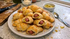 Mini rogaliki z ciasta francuskiego – prosta przekąska na imprezę w 25 minut