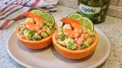 Tatar z krewetek, awokado i grejpfruta – świeża przystawka z nutą wasabi