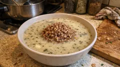 Konopiotka (siemieniotka) krok po kroku – śląska zupa wigilijna z „mleczkiem” z konopi