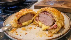 Polędwiczka wieprzowa w cieście francuskim – chrupiąca z wierzchu, soczysta w środku