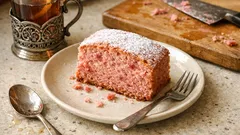 Moelleux z różowych biszkoptów z Reims – wilgotne ciasto idealne do kawy