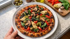 Pizza bez sera – chrupiące ciasto i warzywa, które robią całą robotę