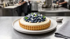 Tarta z borówkami i kremem z mascarpone oraz białej czekolady – efekt jak z cukierni