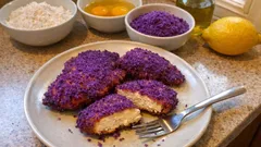 Kurczak w fioletowym panko – chrupiąca panierka i soczyste mięso w 20 minut