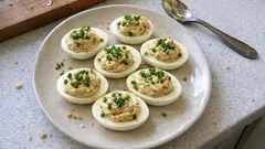 Jajka faszerowane z majonezem truflowym – prosta przystawka z efektem wow