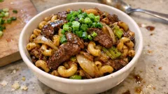 Makaron z woka jak z chińskiej restauracji – wołowina, warzywa i sos hoisin