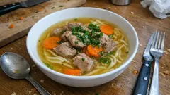 Rosół na karkówce – esencjonalny, mięsny wywar, który robi się sam