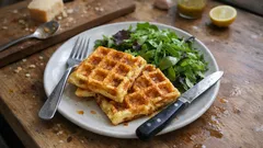 Wytrawne gofry z gruyère: chrupiące, sycące i gotowe w kilkanaście minut