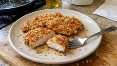 Kotlety z kurczaka w płatkach owsianych – chrupiące, a w środku soczyste