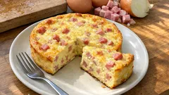 Quiche bez ciasta ultra light z szynką – szybki obiad, który zawsze się udaje