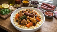 Kuskus z wolnowaru: aromatyczny gulasz z warzywami i mięsem, który robi się sam