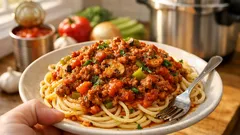 Gęsty sos do spaghetti z szybkowaru – gotowy w 10 minut pod ciśnieniem