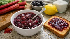 Konfitura z rabarbaru i jeżyn: gęsta, aromatyczna i łatwa do zrobienia w domu