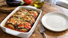 Lekki gratin z bakłażana i pomidorów – zapiekanka, która zawsze się udaje