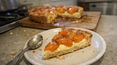 Tarta z morelami i kremem pâtissière – kruchy spód i owoce, które zawsze się udają