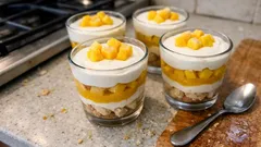 Verrine z mango i mascarpone – warstwowy deser w szklance bez pieczenia