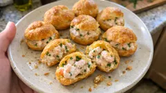 Wytrawne ptysie z krewetkami – elegancka przekąska, którą zrobisz wcześniej