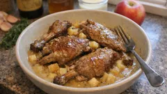 Kaczka duszona w cydrze i miodzie – miękka, soczysta i w aksamitnym sosie