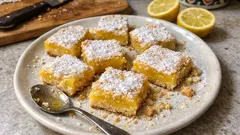 Cytrynowe kwadraty z kruchym spodem – prosty przepis, który zawsze się udaje