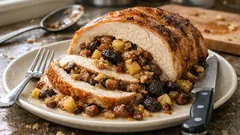 Indyk faszerowany kasztanami i jabłkami – świąteczny klasyk, który wychodzi soczysty