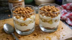 Verrines z gruszką, mascarpone i speculoosem – elegancki deser bez pieczenia