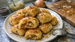 Kapuśniaczki z ciasta francuskiego – chrupiące paszteciki idealne do barszczu