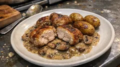 Grasice cielęce w sosie porto i musztardy ziarnistej – przepis jak z bistro