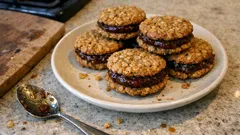 Ciasteczka owsiane z daktylowym toffi – miękkie, sycące i naprawdę proste