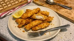 Karp smażony w paskach na głębokim oleju – chrupiący i wygodniejszy bez stresu o ości